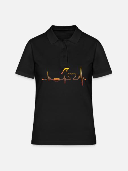 Trampoline Heartbeat - Polo Femme - noir