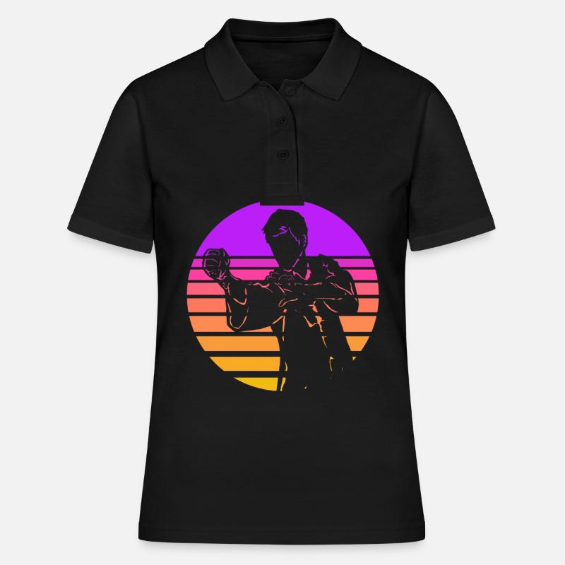 Wing Chun - Polo Femme - noir