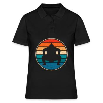 Sumo - Frauen Polo Shirt - Schwarz - Vorne - Ailine (174cm)