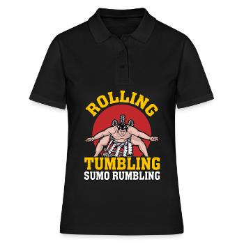 Roulement Tumbling Sumo Grondement - Polo Femme - noir - Devant - Ailine (174cm)