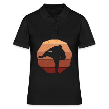 Sumo - Frauen Polo Shirt - Schwarz - Vorne - Ailine (174cm)