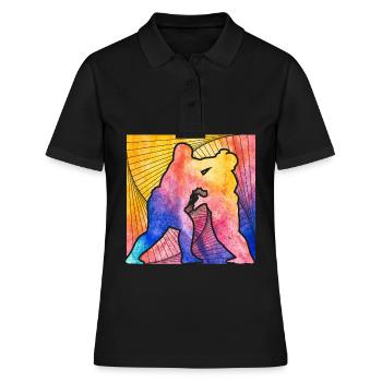 Sumo - Frauen Polo Shirt - Schwarz - Vorne - Ailine (174cm)