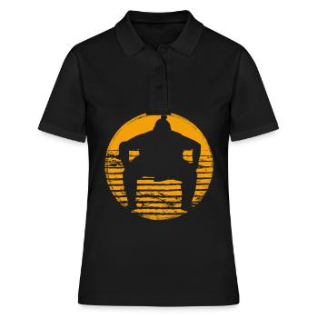 Sumo - Frauen Polo Shirt - Schwarz - Vorne - Ailine (174cm)