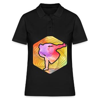 Sumo - Frauen Polo Shirt - Schwarz - Vorne - Ailine (174cm)