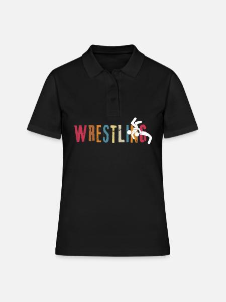 Wrestling - Women's Polo Shirt - black