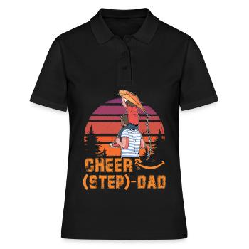 Cheer Step Dad - Women's Polo Shirt - black - Front - Ailine (174cm)