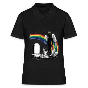 Father Daughter Mourning Grave - Women's Polo Shirt - black - Front - Ailine (174cm)