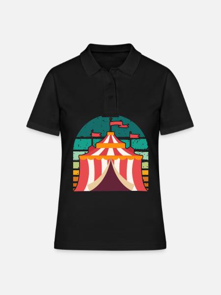 Cirque - Polo Femme - noir