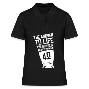 Answer 42 - Women's Polo Shirt - black - Front - Ailine (174cm)
