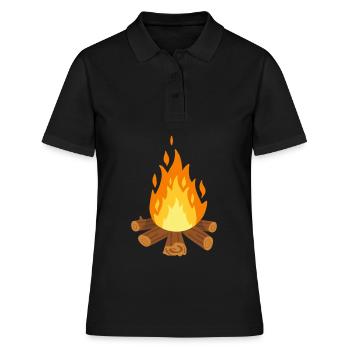 feu de camp - Polo Femme - noir - Devant - Ailine (174cm)