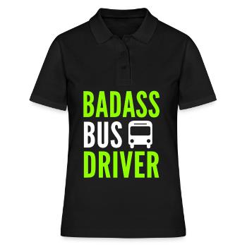 Chauffeur bus chauffeur bus chauffeur bus cadeau chauffeur - Polo Femme - noir - Devant - Ailine (174cm)
