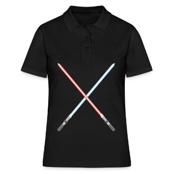 Lightsaber Laserschwert Lichtschwert - Frauen Polo Shirt - Schwarz - Vorne - Ailine (174cm)