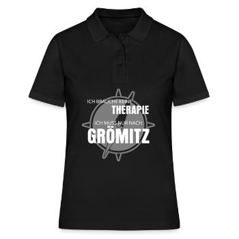 Grömitz Urlaub Spruch - Frauen Polo Shirt - Schwarz - Vorne - Ailine (174cm)