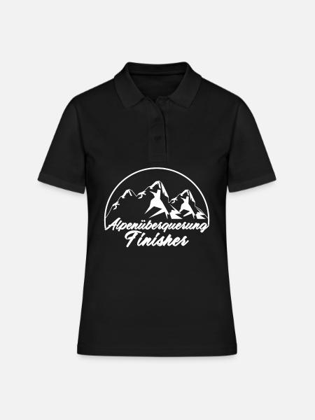 Alpenüberquerung Finisher Alpen - Frauen Polo Shirt - Schwarz