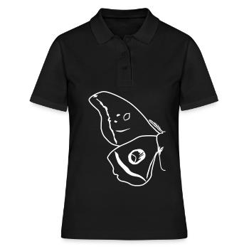 Motten Contours ailes - Polo Femme - noir - Devant - Ailine (174cm)