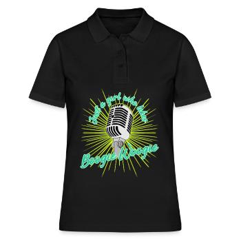 Boogie Woogie Swing Party - Frauen Polo Shirt - Schwarz - Vorne - Ailine (174cm)
