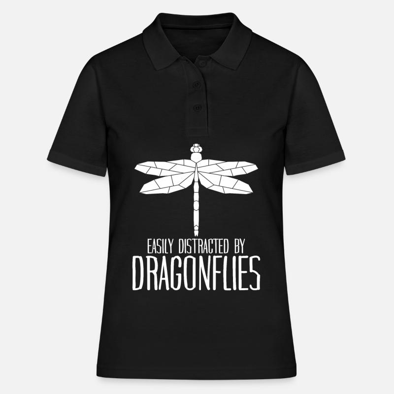Libellule Libellules Insectes Libellules - Polo Femme - noir