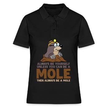 Taupe Soyez toujours vous-même Taupes - Polo Femme - noir - Devant - Ailine (174cm)