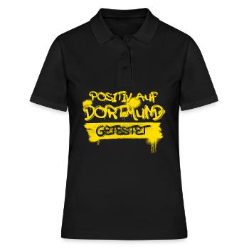 Dortmund Spruch Dortmunder - Frauen Polo Shirt - Schwarz - Vorne - Ailine (174cm)