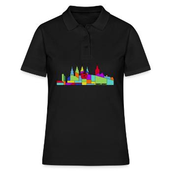 Chemnitz Sachsen Retro Chemnitzer - Polo Femme - noir - Devant - Ailine (174cm)