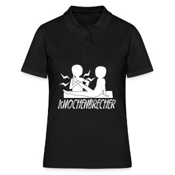 Physio Bone Breaker Physiothérapeute - Polo Femme - noir - Devant - Ailine (174cm)