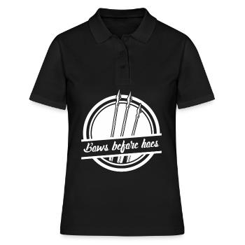 3D Bogensport Compoundbogen Langbogen - Frauen Polo Shirt - Schwarz - Vorne - Ailine (174cm)