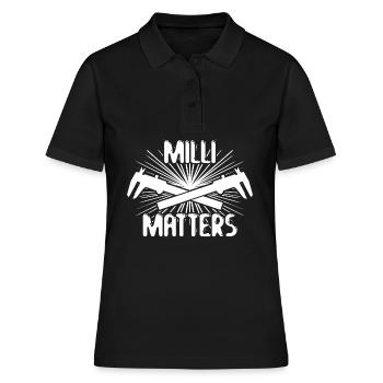 Machinistes Curseurs de mesure Millimeter Turner - Polo Femme - noir - Devant - Ailine (174cm)