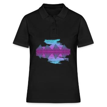 Synthétiseur Waveform Synthétiseurs Synthétiseurs - Polo Femme - noir - Devant - Ailine (174cm)