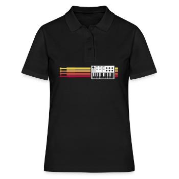 Synthétiseur Rétro Synthétiseurs Modulaires - Polo Femme - noir - Devant - Ailine (174cm)