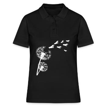 Regardé dans Pissenlit Regardé dans - Polo Femme - noir - Devant - Ailine (174cm)