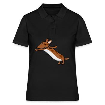 Qigong Qi Gong Chien Chigong - Polo Femme - noir - Devant - Ailine (174cm)