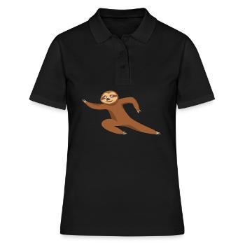 Qigong Qi Gong Paresseux Chigong - Polo Femme - noir - Devant - Ailine (174cm)