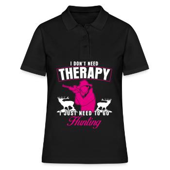 Chasseur Chasseur De cerf Chasseur Chasseur - Polo Femme - noir - Devant - Ailine (174cm)