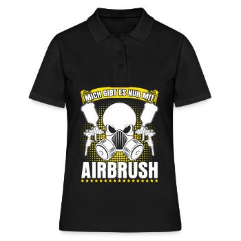 Autolackierer Lackierer Maler Airbrush - Frauen Polo Shirt - Schwarz - Vorne - Ailine (174cm)