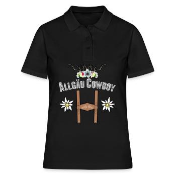 Allgäu Randonnée Escalade Allgäuer - Polo Femme - noir - Devant - Ailine (174cm)