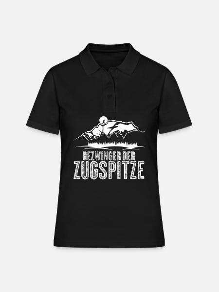 Bezwinger der Zugspitze - Frauen Polo Shirt - Schwarz