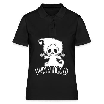 Sensenmann Free Hugs Underhugged Hug - Frauen Polo Shirt - Schwarz - Vorne - Ailine (174cm)