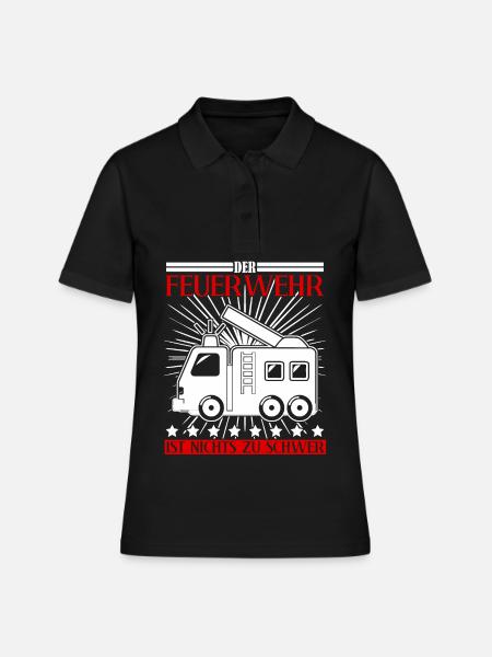 Jugendfeuerwehr Feuerwehrauto Feuerwehr - Frauen Polo Shirt - Schwarz