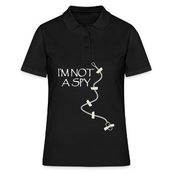 Dispositif d’écoute Agent secret Mikofon Espion - Polo Femme - noir - Devant - Ailine (174cm)