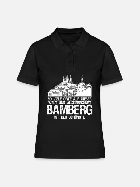 Bamberg schönste Stadt Bamberger - Frauen Polo Shirt - Schwarz