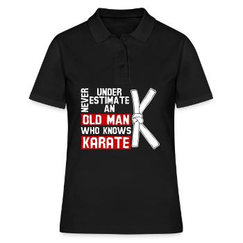 Karaté Sport Arts Martiaux - Polo Femme - noir - Devant - Ailine (174cm)