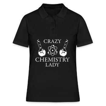 Chimiste Technicien de laboratoire chimique Technicien chimique - Polo Femme - noir - Devant - Ailine (174cm)