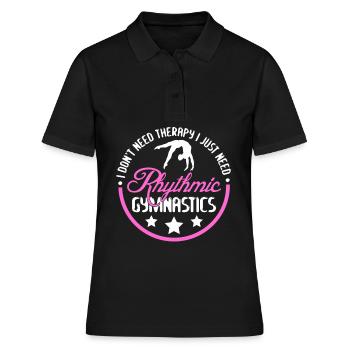 Gymnastique rythmique - Polo Femme - noir - Devant - Ailine (174cm)