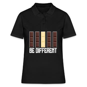 Chocolat Soyez différent Chocolat - Polo Femme - noir - Devant - Ailine (174cm)