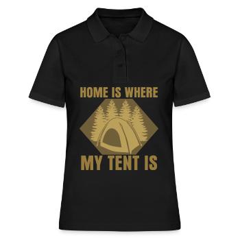 Camping Camping Tente Camping - Polo Femme - noir - Devant - Ailine (174cm)