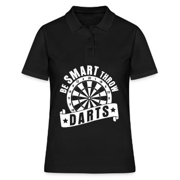 Darts Darts Player Darts Darts - Women's Polo Shirt - black - Front - Ailine (174cm)