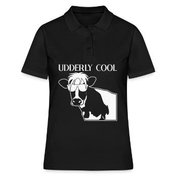 Cow Farmer Ferme Veau Veau Vaches - Polo Femme - noir - Devant - Ailine (174cm)