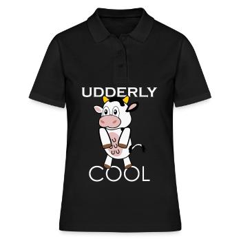 Vache Élevage Veau Veau Vaches - Polo Femme - noir - Devant - Ailine (174cm)