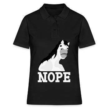 Cheval pas de rejet de protestation non contre - Polo Femme - noir - Devant - Ailine (174cm)