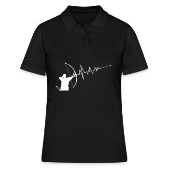 Tir à l’arc 3D ECG Tir à l’arc - Polo Femme - noir - Devant - Ailine (174cm)